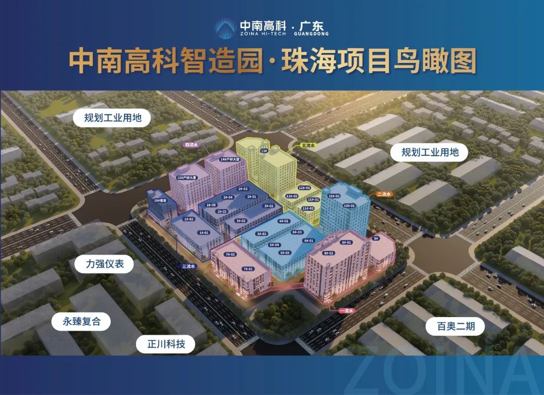 中南高科智造园·珠海斗门 厂房出售 800平起