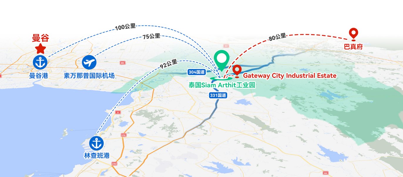 泰国北柳府Siam Arthit工业园厂房出租 汽车零部件医疗器械 独门独院钢结构 滴水11米(15)