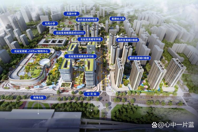 珠海北站宝龙城TOD-珠海高新区产业载体推介-厂房土地租售选址