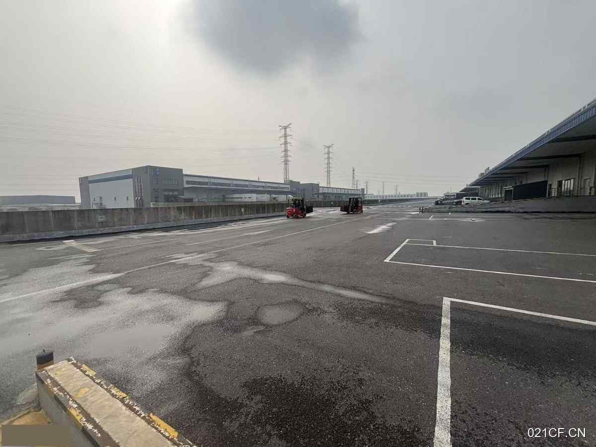 上海南汇祝桥分拨中心浦东机场附近超大卸货高平台快8037㎡单层大车进出仓库出租