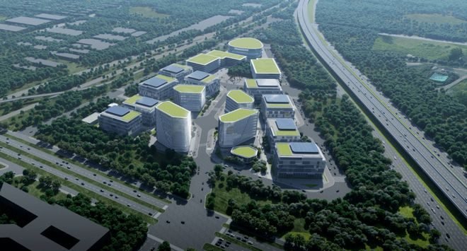 新区上海嘉定菊园新区 未来生命医学产业园厂房出租，研发总部一体
