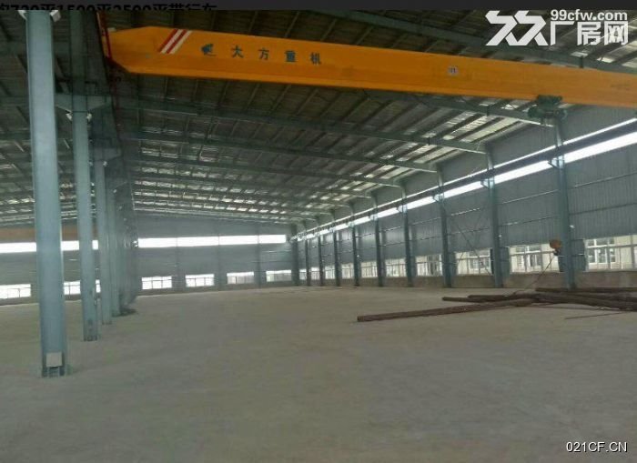 厦门海沧西部工业区凤山324国道边私人钢构带行1300㎡可架行车单层大车进出厂房出租