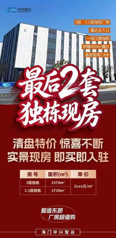 海门中兴智谷独栋厂房实景